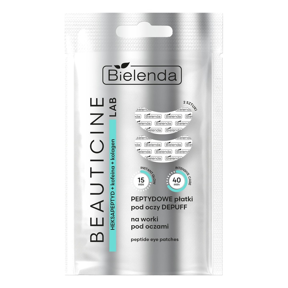 Bielenda BEAUTICINE LAB Peptydowe płatki pod oczy DEPUFF na worki pod oczami