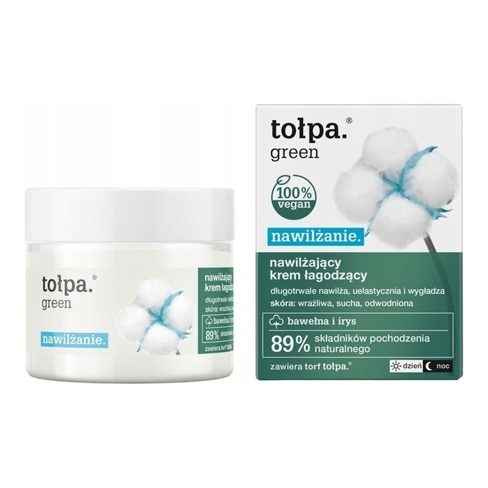 Tolpa Green Nawilżająco-łagodzący krem do skóry wrażliwej 50ml