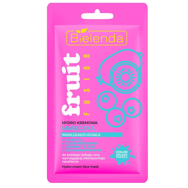 Bielenda Fruit Fusion Hydro Krem Maseczka Nawilżająco-Kojąca 8g