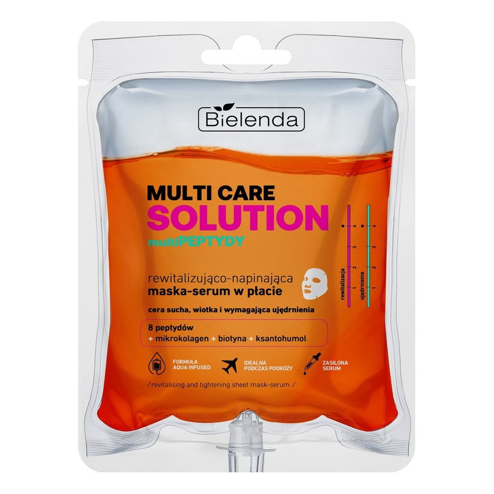 Bielenda Multi Care Solution MultiPeptides Maseczka-Serum Napinająca 1szt