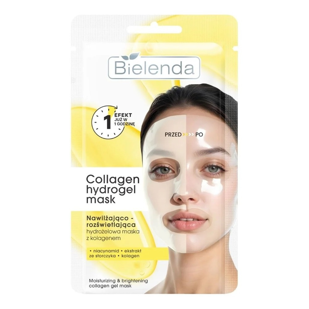 Bielenda Collagen Nawilżająca i Rozświetlająca Maska Hydrożelowa 1szt