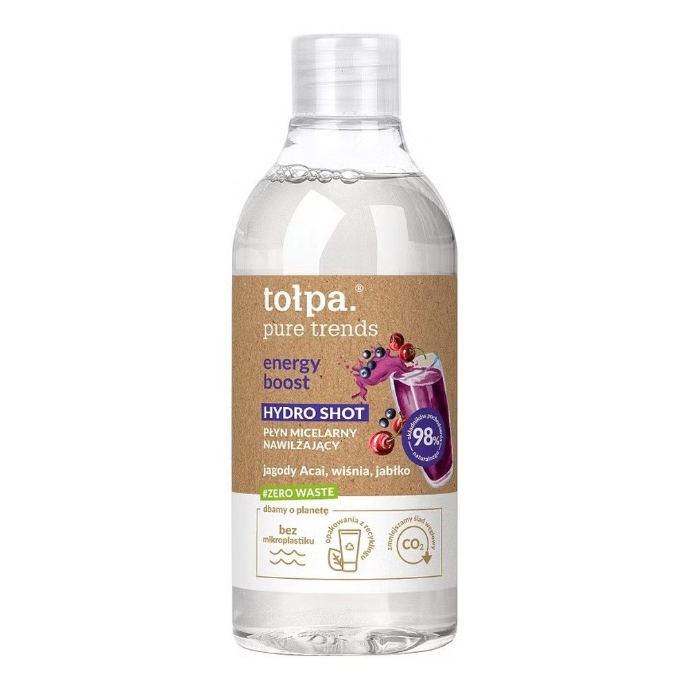 Tolpa Pure Trends Energy Boost Płyn Micelarny do Twarzy Oczu i Ust 400ml