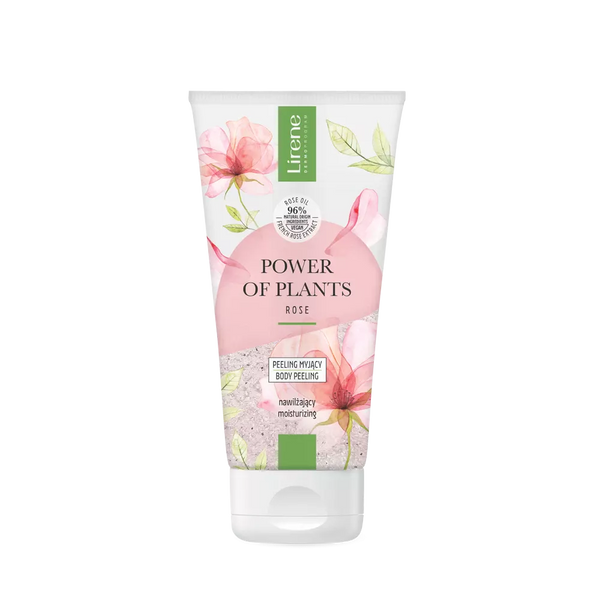 Lirene Power Of Plantis Nawilżający Peeling Myjący Róża 175g