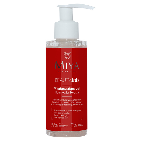Miya BEAUTY.Lab Wygładzający Żel do Mycia Twarzy dla każdego Rodzaju Skóry 140ml
