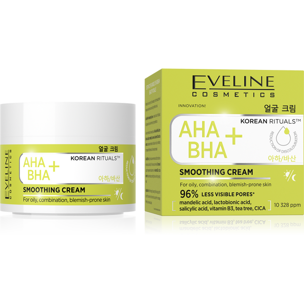 Eveline Korean Rituals Wygładzający Krem AHA BHA+ 50ml