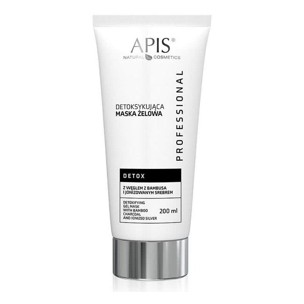 Apis Professional Detoksykująca Maska Żelowa z Węglem z Bambusa dla Cery Tłustej i Mieszanej 200ml