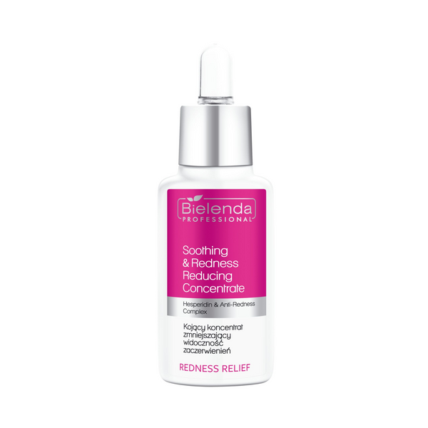 Bielenda Professional Redness Relief Kojący Koncentrat Zmniejszający Widoczność Zaczerwienień dla Skóry Naczynkowej i Wrażliwej 30ml