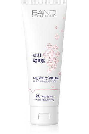 Bandi Anti-Aging Kompres Łagodzący przeciw Zmarszczkom 4% Pantenol Kwas Hialuronowy na Dzień i na Noc 75ml