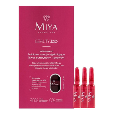 Miya BEAUTY.lab Intensywna 7-dniowa Kuracja Ujędrniająca Kwas Bursztynowy i Peptydy 7 x 1,5ml