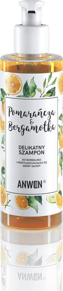 Anwen Pomarańcza i Bergamotka Szampon do Normalnej i Przetłuszczającej Się Skóry Głowy 200ml