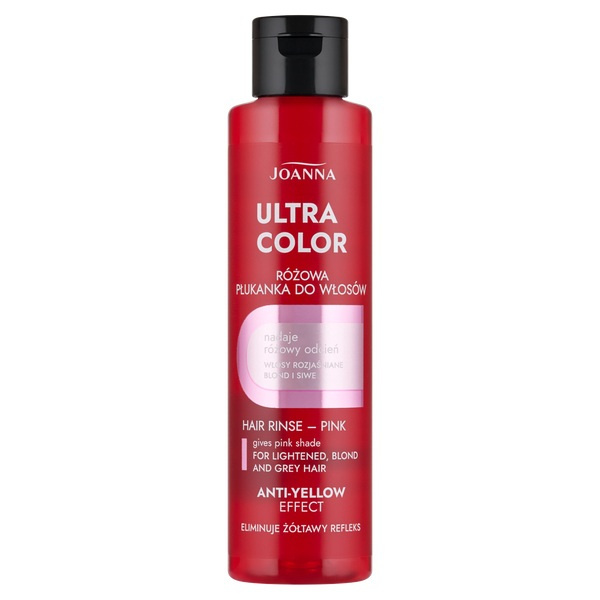 Joanna Ultra Color System Płukanka do Włosów Różowa 150ml