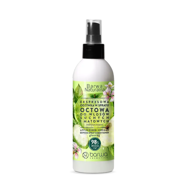 Barwa Naturalna Odżywka Octowa w Sprayu na Połysk 200ml