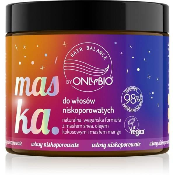 Onlybio Hair In Balance Maska do Włosow Niskoporowatych z Masłem Shea i Olejem Kokosowym 400ml