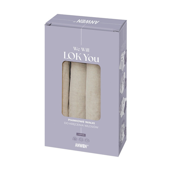Anwen We Will Lok You Piankowe Wałki do Kręcenia Włosów 4 Sztuki