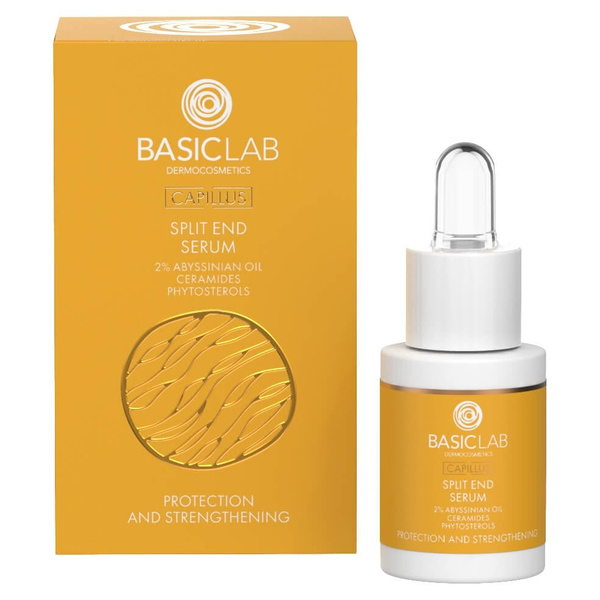 BasicLab Capillus Serum Ochrona i Wzmocnienie Końcówek 15ml