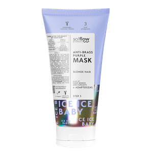 So!Flow Fioletowa Maska Ochładzająca Żółte Tony do Włosów Blond 200ml