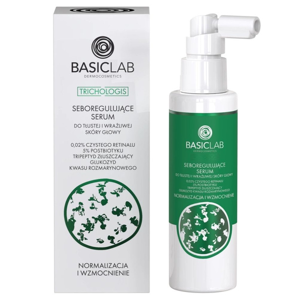 BasicLab Seboregulating Serum Do Skóry Tłustej I Wrażliwej 100ml