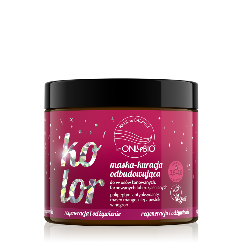 OnlyBio Hair in Balance Kolor Maska Kuracja Odbudowująca 280ml