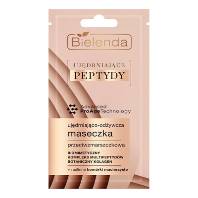Bielenda Ujędrniające Peptydy Ujędrniająco-Odżywcza Maseczka Przeciwzmarszczkowa 8g