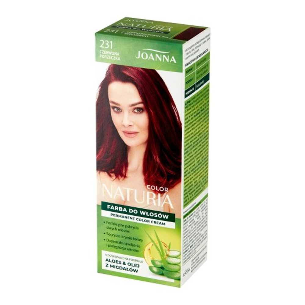 Joanna Naturia Color Farba do Włosów z Proteinami 231 Czerwona Porzeczka 100ml