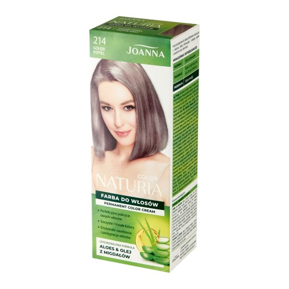 Joanna Naturia Color Farba do Włosów z Proteinami 214 Gołębi Popiel 100ml