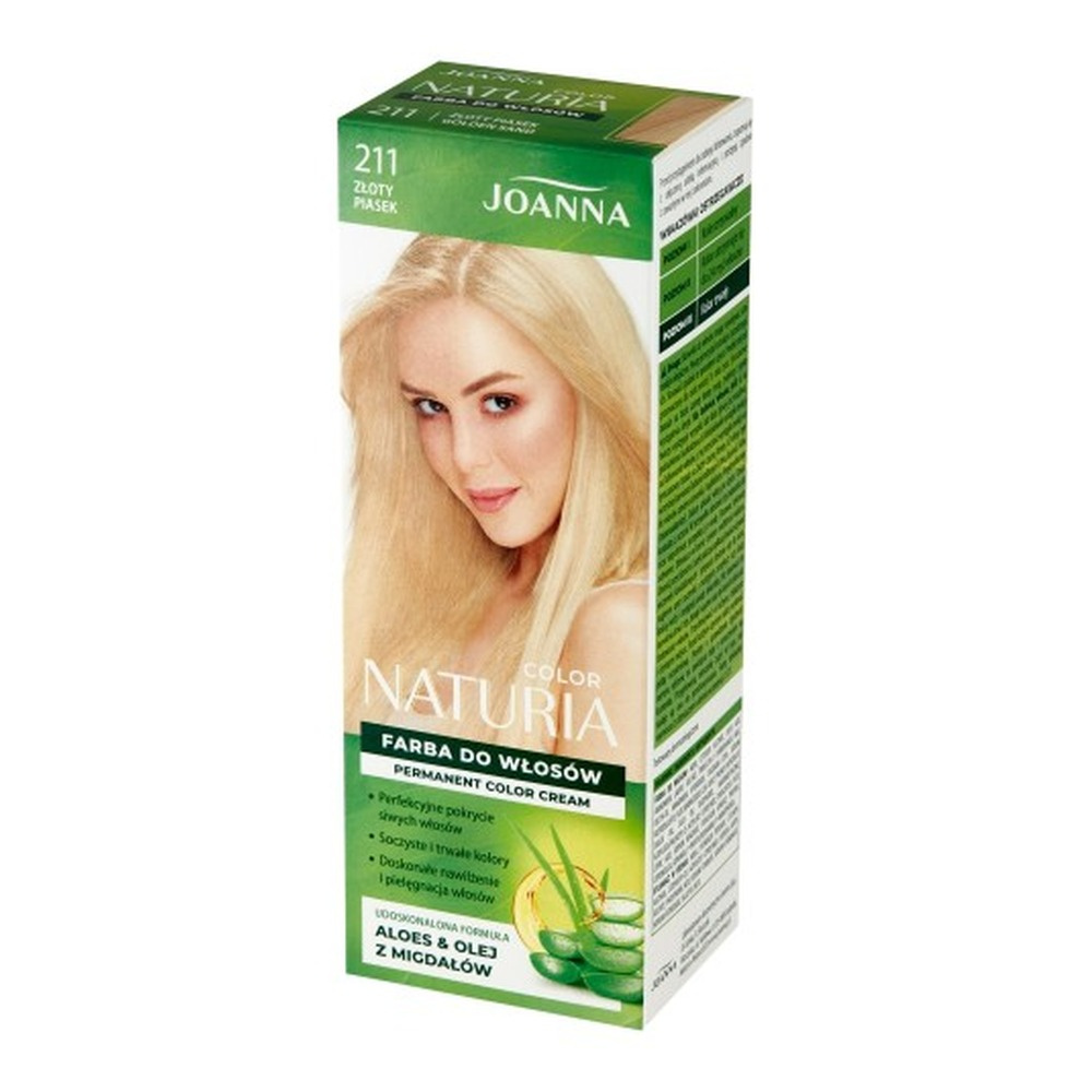 Joanna Naturia Color Farba do Włosów z Proteinami 211 Złoty Piasek 100ml