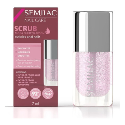 Semilac Aloe & Cherry Blossom Peeling do Skórek i Paznokci 7ml