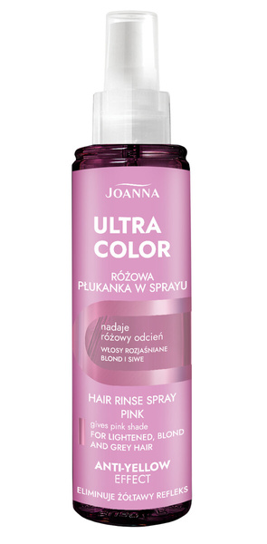 Joanna Płukanka Spray Różowa Niwelująca Żółty Odcień Włosów 150ml