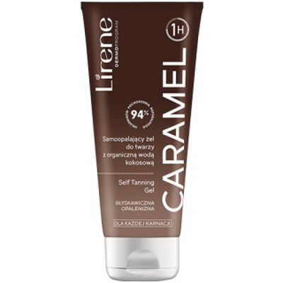 Lirene Perfect Tan Nawilżający Samoopalający Żel do Twarzy Caramel 75ml