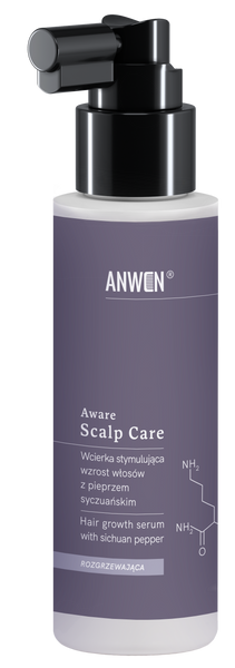 Anwen Aware Scalp Care Wcierka Rozgrzewająca z Pieprzem Syczuańskim Stymuluje Wzrost Włosów 100ml