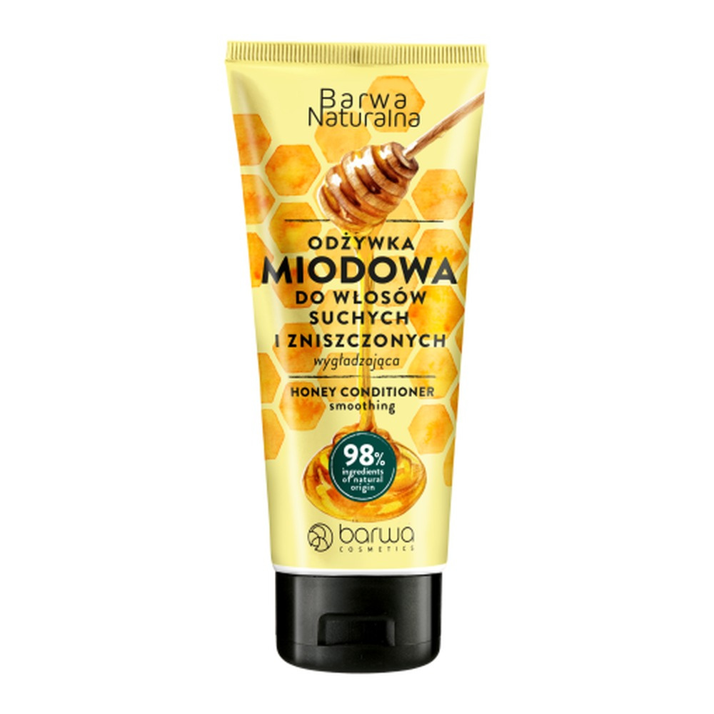 Barwa Naturalna Wygładzająca Odżywka Miodowa dla Włosów Zniszczonych 200ml