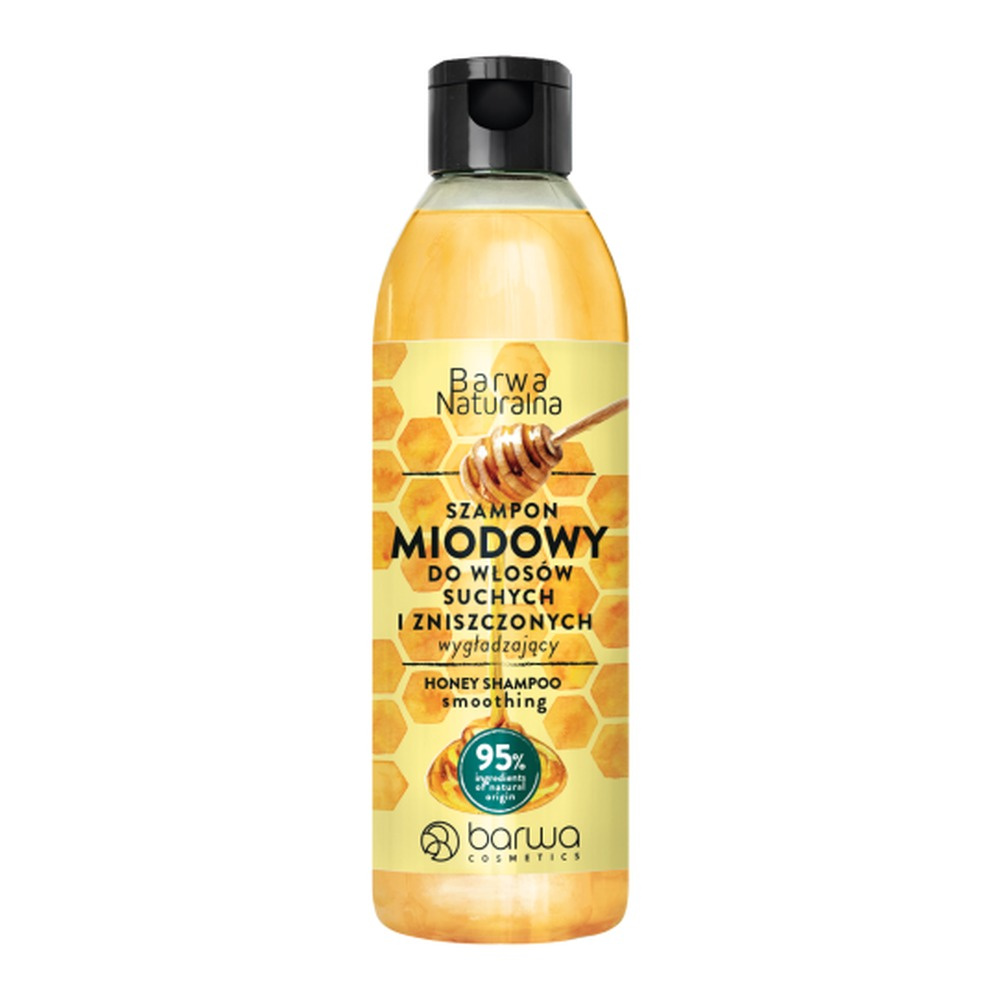 Barwa Naturalna Wygładzający Szampon Miodowy do Włosów Suchych i Zniszczonych 300ml