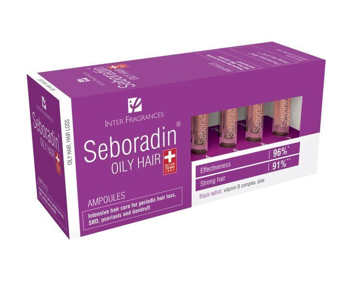 Seboradin Niger Ampułki do Włosów Przetłuszczających Się i Skłonnych do Wypadania 14x5.5ml