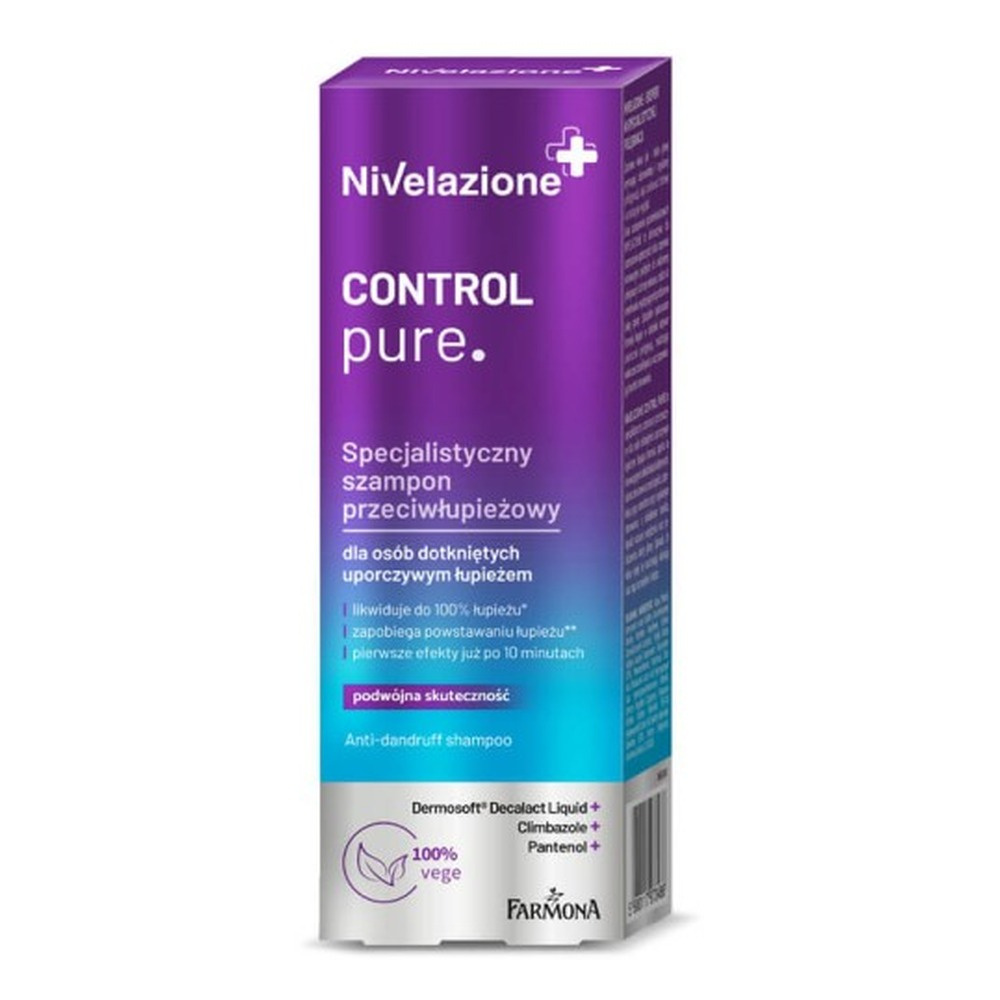 Nivelazione Control Pure Specjalistyczny Szampon Przeciwłupieżowy Uporczywy Łupież 100ml