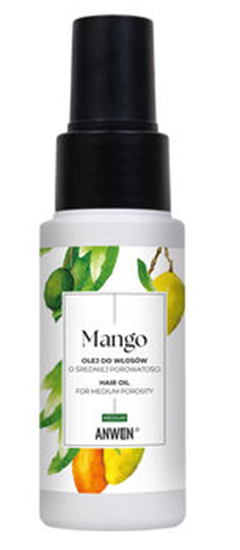 Anwen Odżywiający Olejek o Zapachu Mango do Włosów Średnioporowatych 50ml