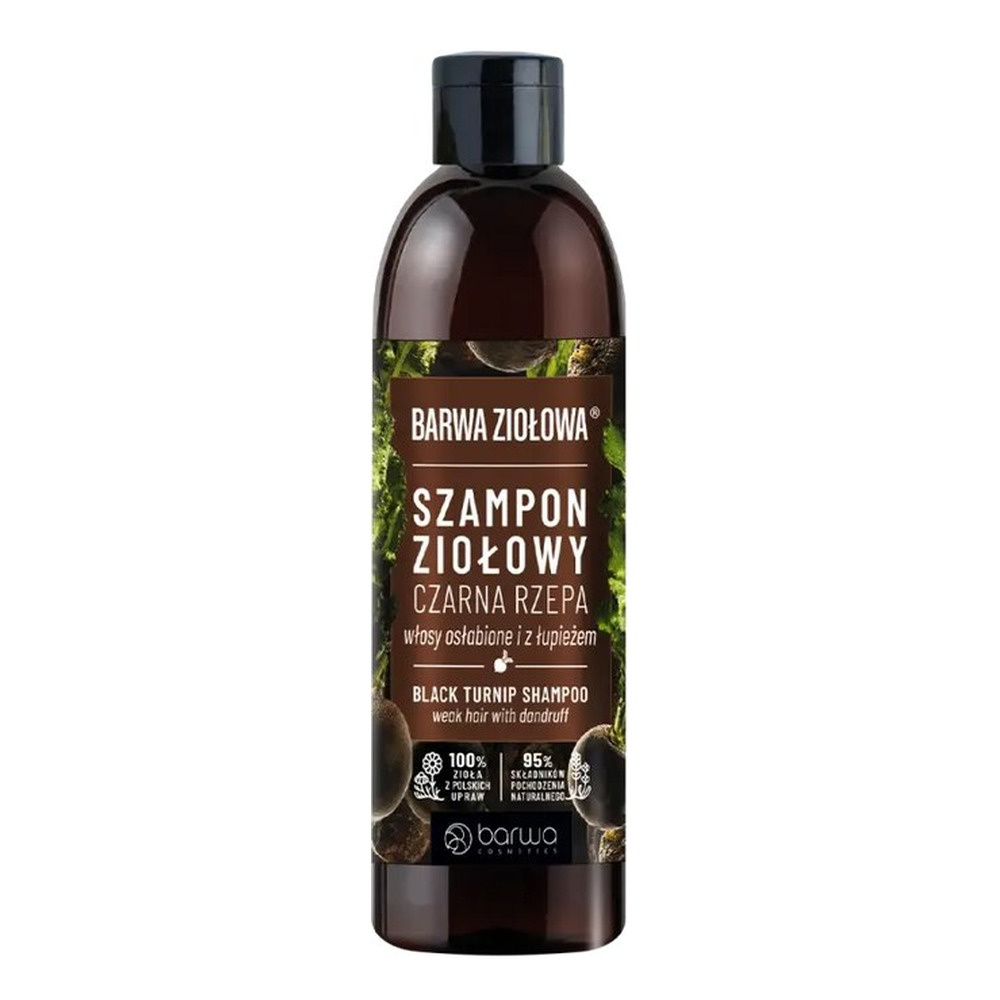 Barwa Ziołowa Odbudowujący Szampon Czarna Rzepa na Łupież 250ml