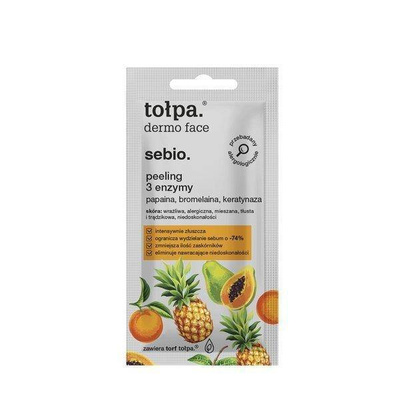 Tołpa Dermo Face Sebio Peeling do Twarzy 3 Enzymy Eliminujący Niedoskonałości 8ml