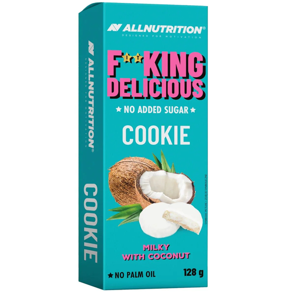 AllNutrition Fitking Delicious Ciastka Mleczne z Kokosem 128g