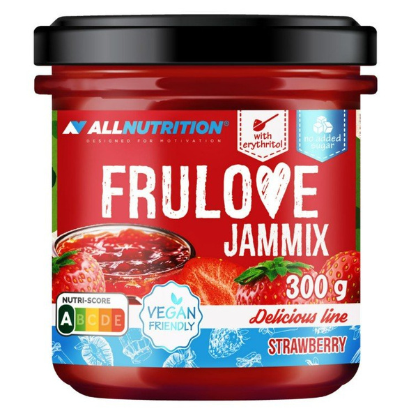 AllNutrition Frulove Jammix Lekki Krem bez Dodatku Cukru Truskawka 300g