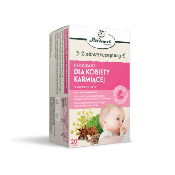 Herbapol Herbatka Fix dla Kobiety Karmiącej z Koprem Włoskim i Kminkiem 20x2g Best Before 30.04.26