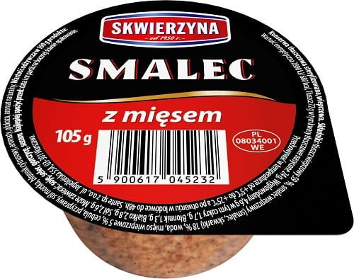 Sante Skwierzyna Smalec z Mięsem 105g Best Before 19.09.26
