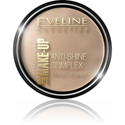 Eveline Make Up Art Anti-Shine Complex Puder Prasowany Nr. 35 Golden Beige 14g