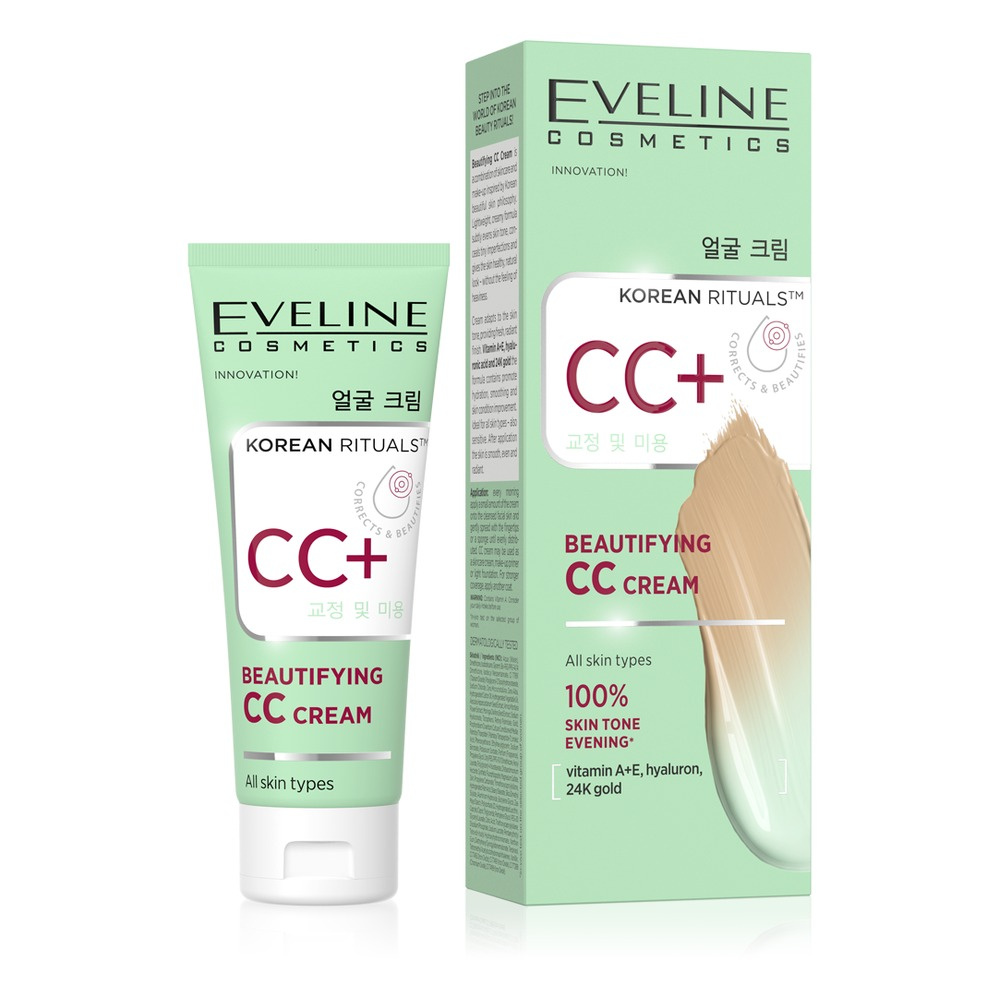 Eveline Cosmetics Korean Rituals Cc+ Upiększający Krem CC 30ml