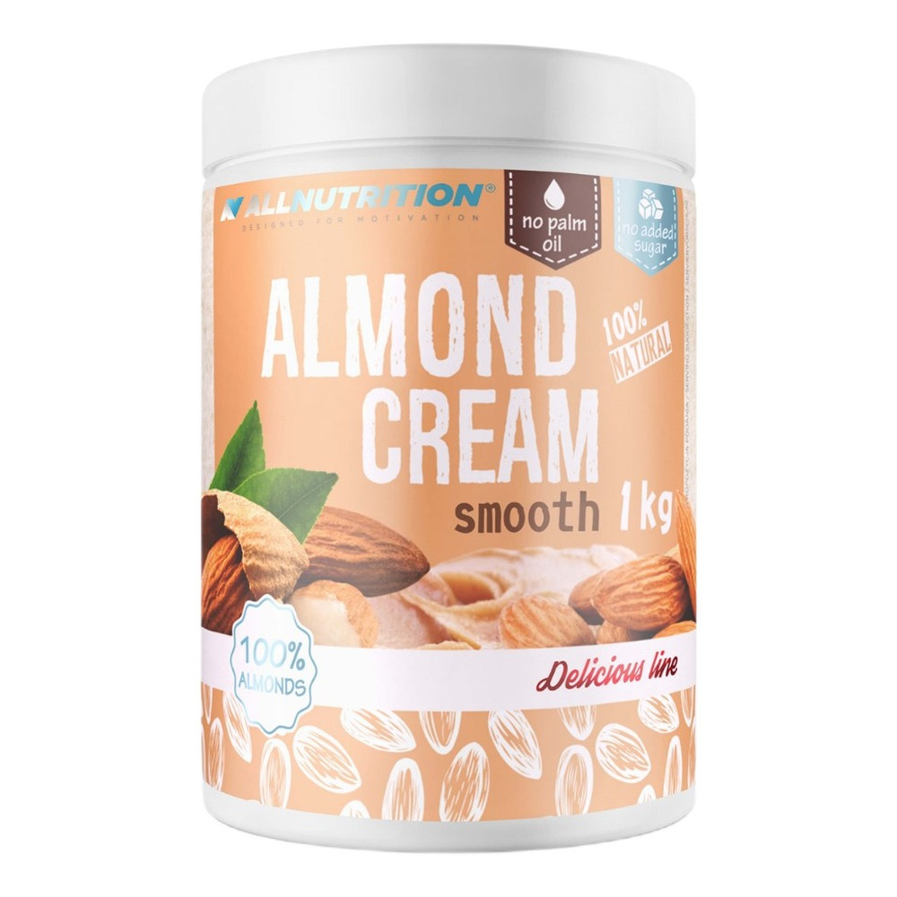 Allnutrition Krem Migdałowy Gładki Naturalne Źródło Białka i Tłuszczów 1000g
