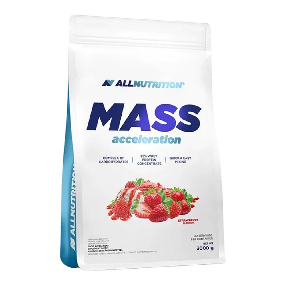 Allnutrition Mass Acceleration Strawberry Kompleks Węglowodanowo - Proteinowy 3000g