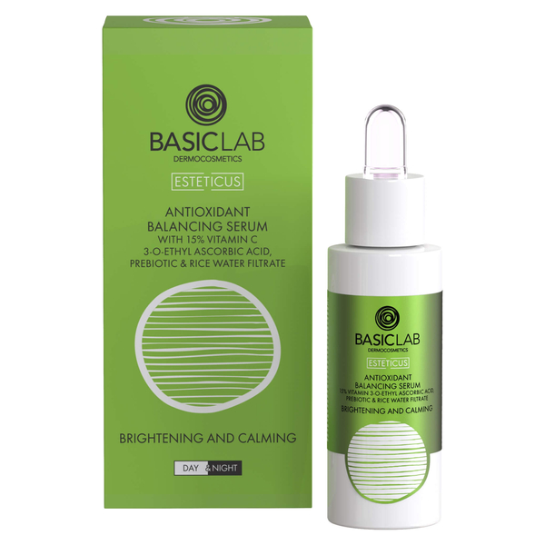 BasicLab Antyoksydacyjne Serum Wyrównujące z Witaminą C 15% 30ml