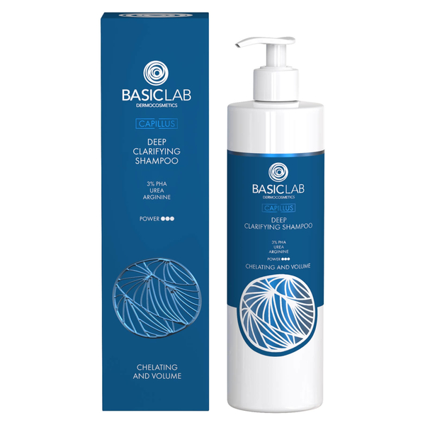 BasicLab Capillus Głęboko Oczyszczający Szampon do Skóry Tłustej 300ml