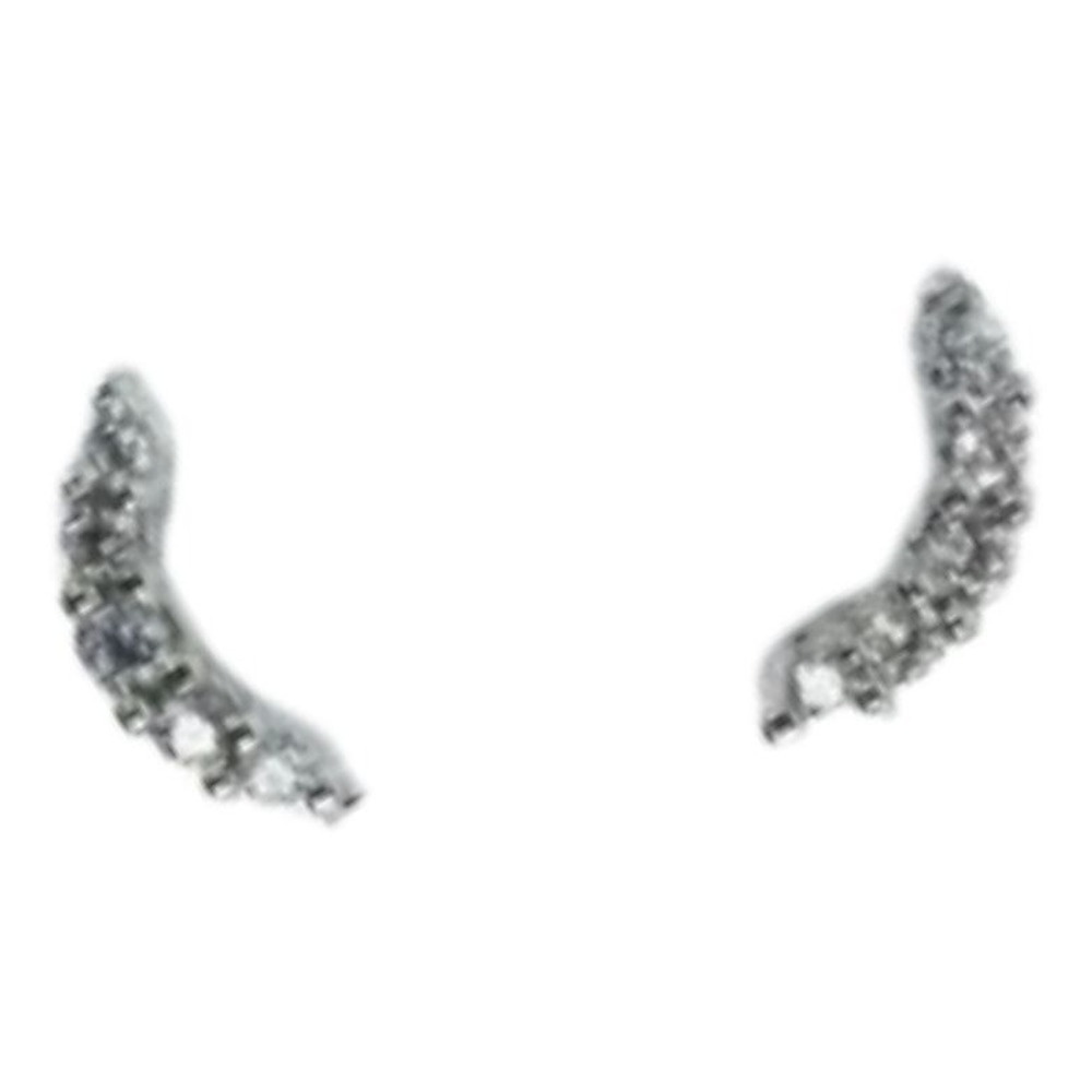 Semilac Nail Art Silver Croissants Decorations 2pcs