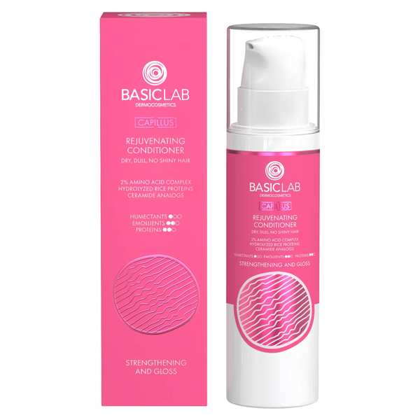 BasicLab Dermocosmetics Capillus Odżywka Odmładzająca Wzmacniająca i Nabłyszczająca 250ml