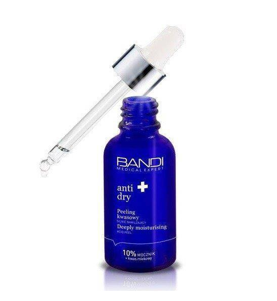 Bandi Anti Dry Peeling Kwasowy Silnie Nawilżający na Noc 10% Mocznika 30ml